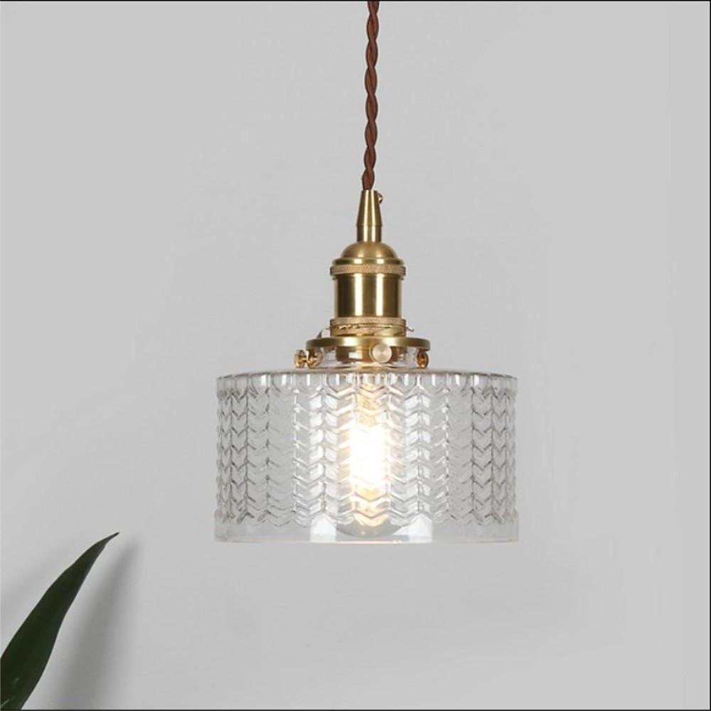 Circular Design Metal Glass LED Pendant Light