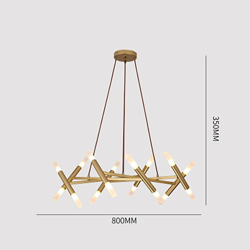 Creative Metal Design 16-Light LED Industrial Chandelier