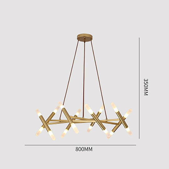 Creative Metal Design 16-Light LED Industrial Chandelier