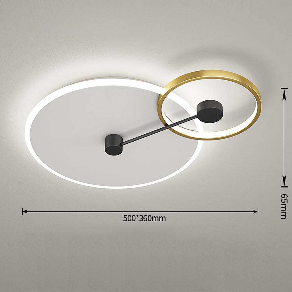 Geometrical Circles Dimmable LED Modern Flush Mount Ceiling Light