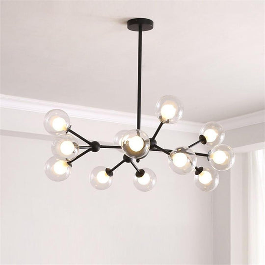 Modern Sputnik Bubble Chandelier with 12 LED Bulbs
