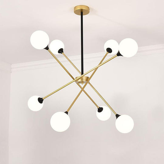 LED Modern Glass Sputnik Chandelier
