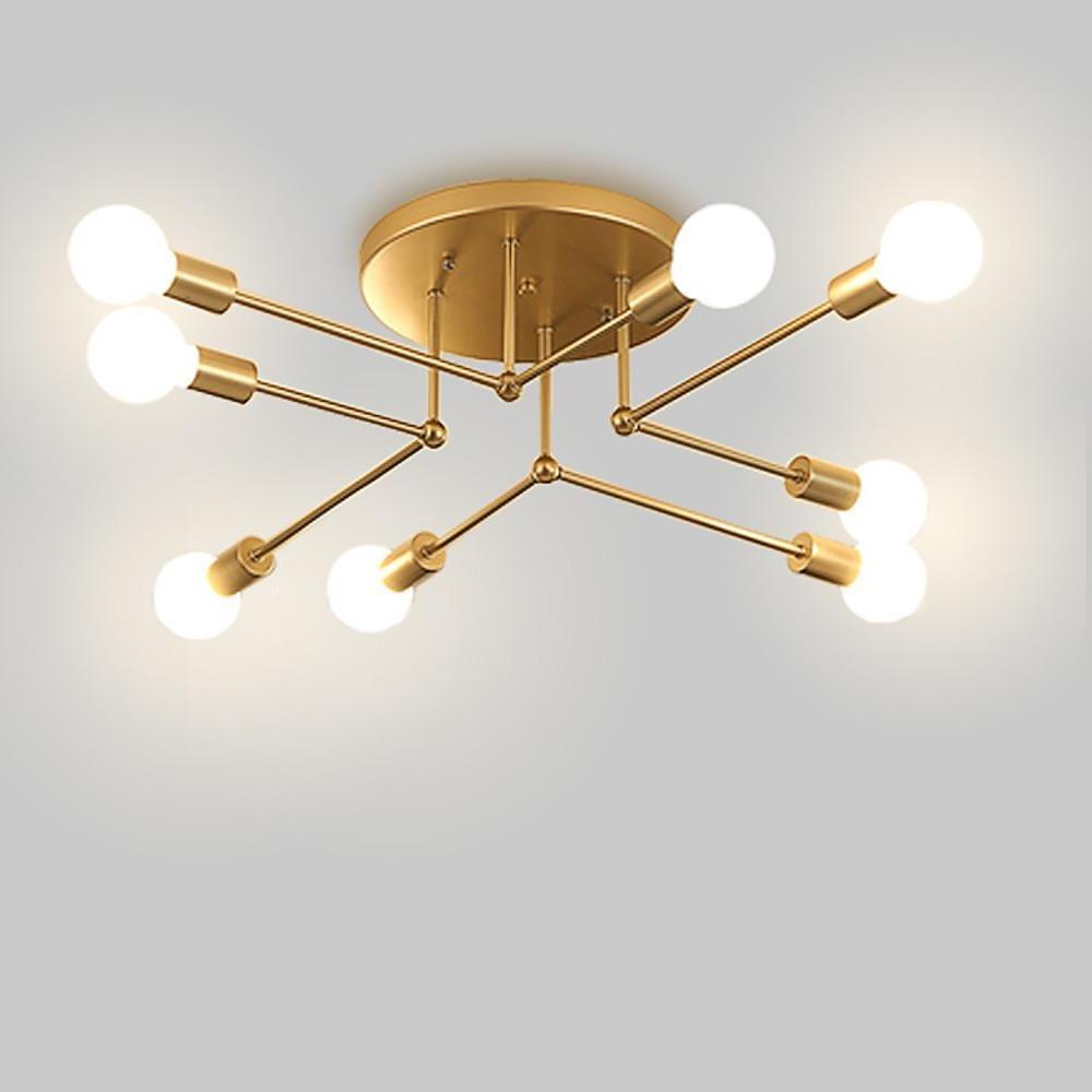 8-Light LED Modern Sputnik Chandelier