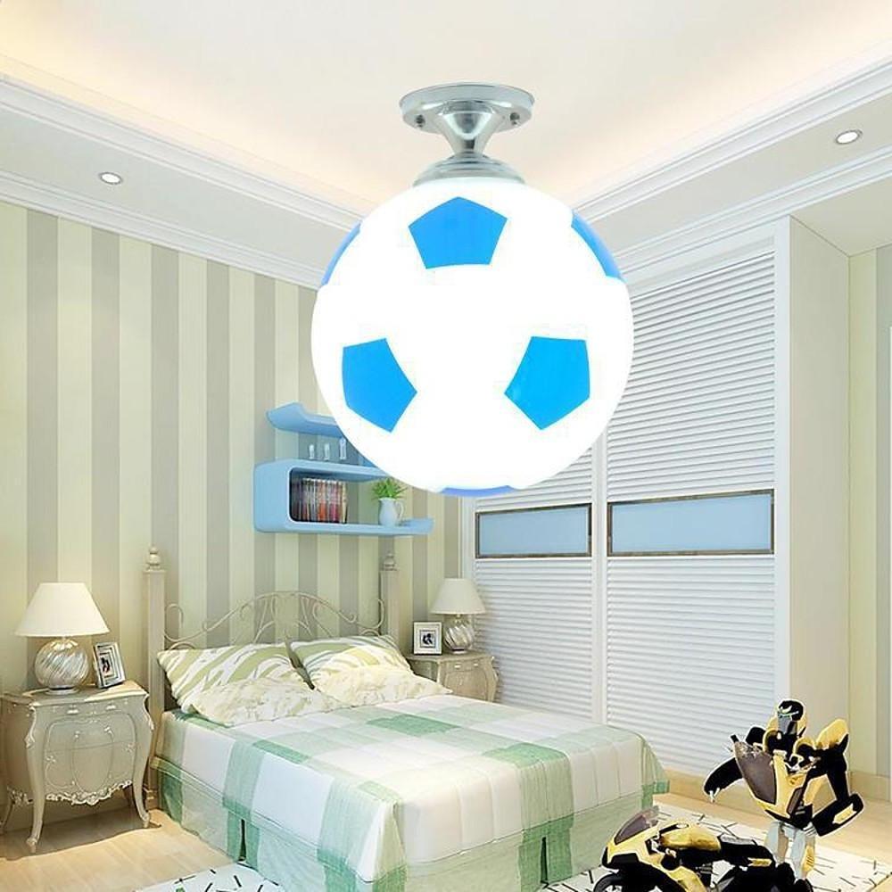 LED Football Globe Modern Flush Mount Ceiling Light – Kids’ Bedroom