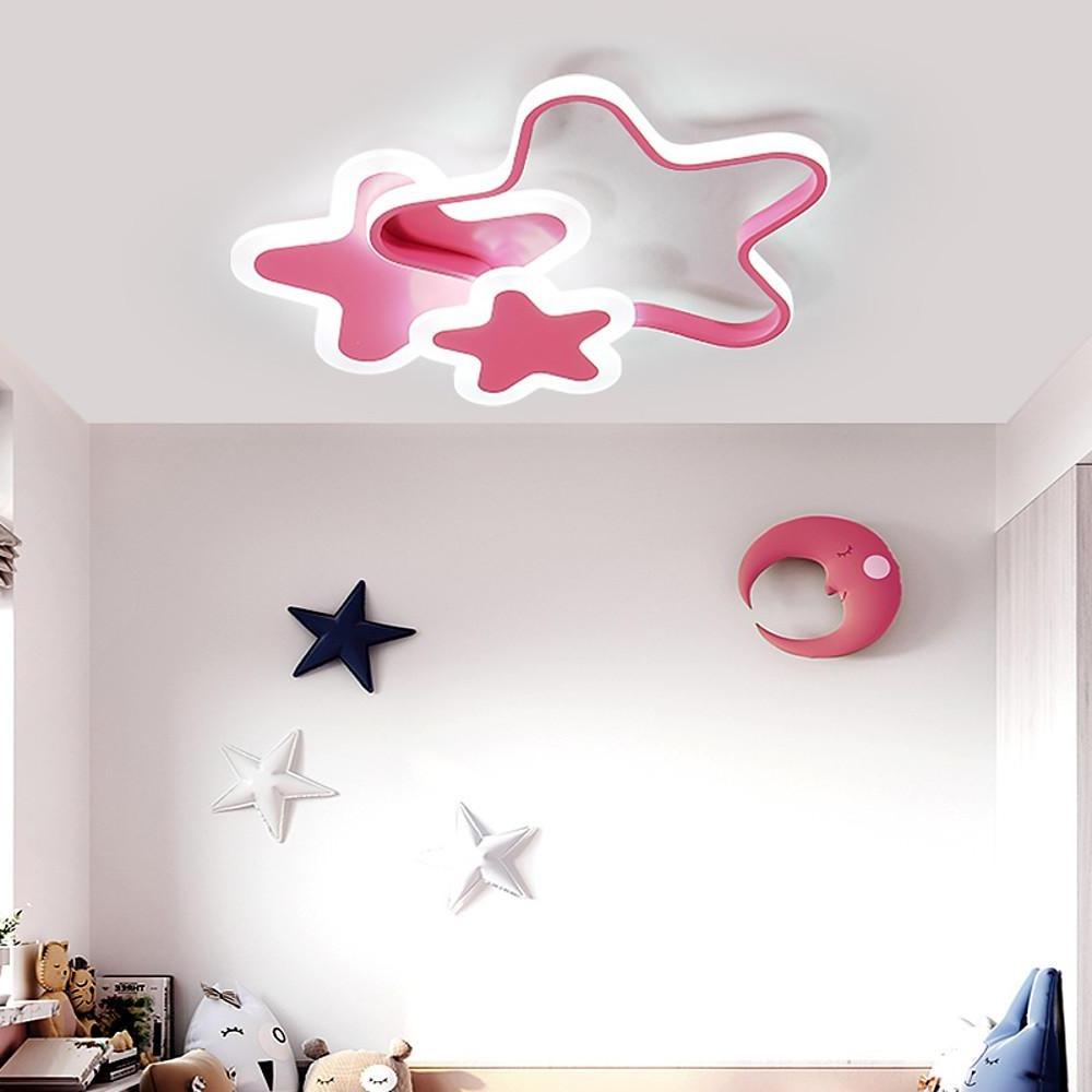 Triple Star Flush Mount LED Ceiling Light