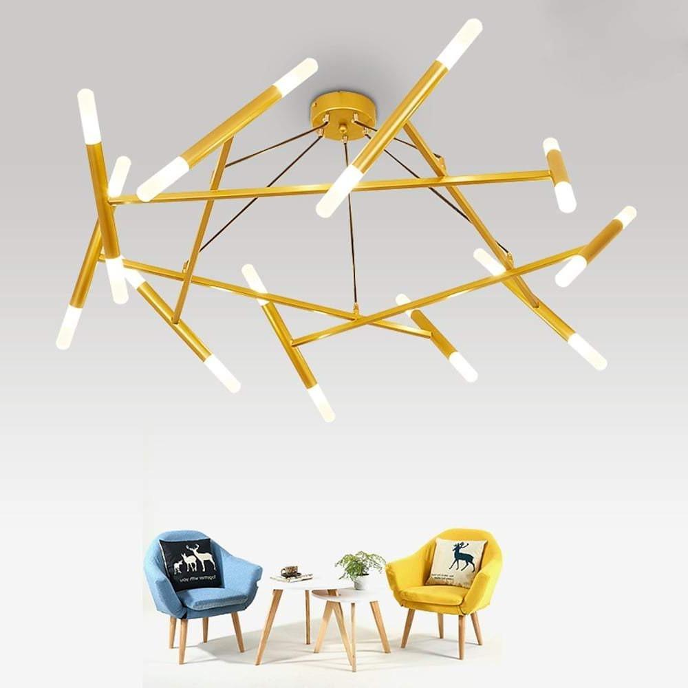 Creative Metal Design 16-Light LED Industrial Chandelier