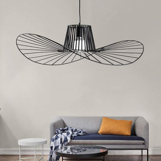 Hat Shaped Metal Linear LED Modern Pendant Light