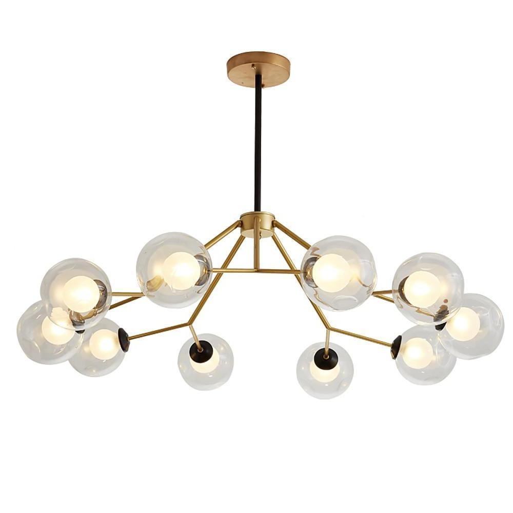 Geometric LED Nordic Glass Sputnik Chandelier Pendant Light