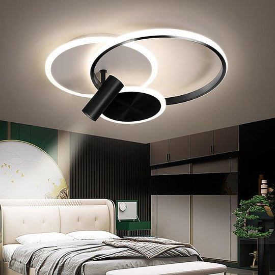 Circles Spotlights Modern LED Flush Mount Ceiling Light