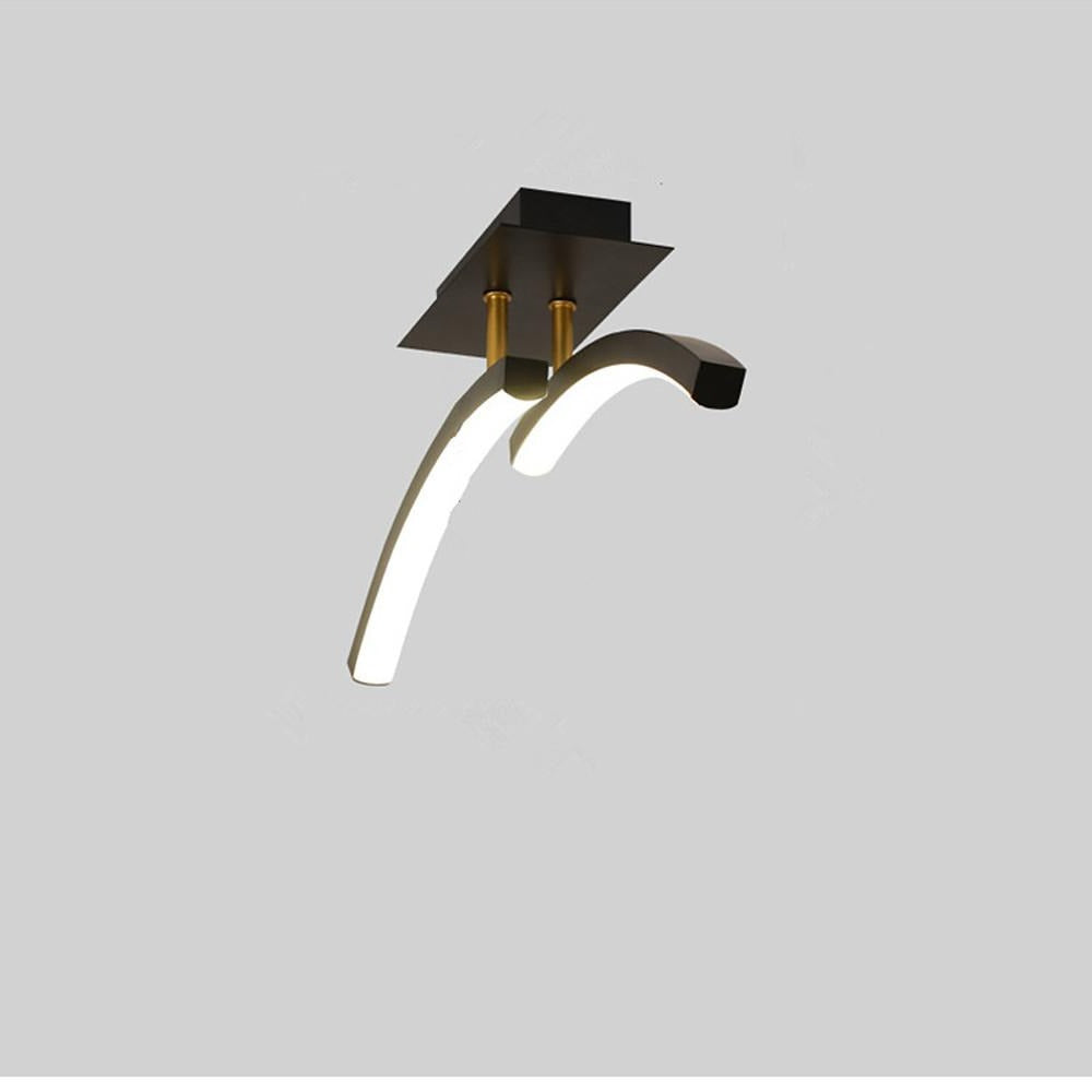 Creative Arc Shaped Dimmable LED Modern Flush Mount Ceiling Light