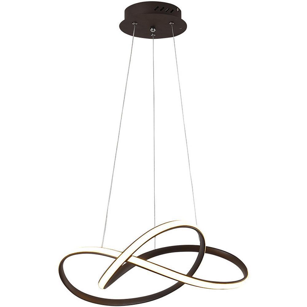 Nordic Style Black Chandelier Modern Aluminum Silica Gel Ceiling Light