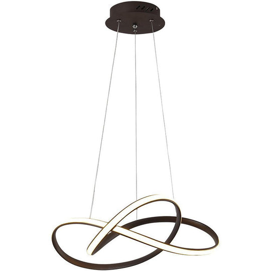 Nordic Style Black Chandelier Modern Aluminum Silica Gel Ceiling Light