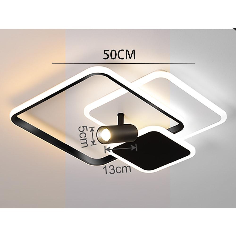 3 Square Metal LED Flush Mount Ceiling Light