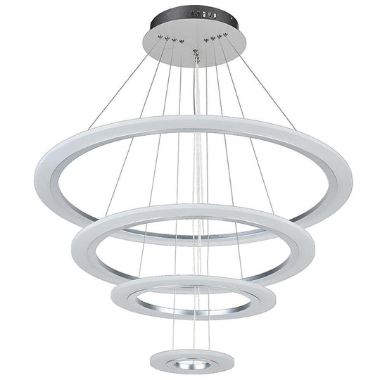 Adjustable 4 Rings LED Modern Chandelier Pendant Lighting