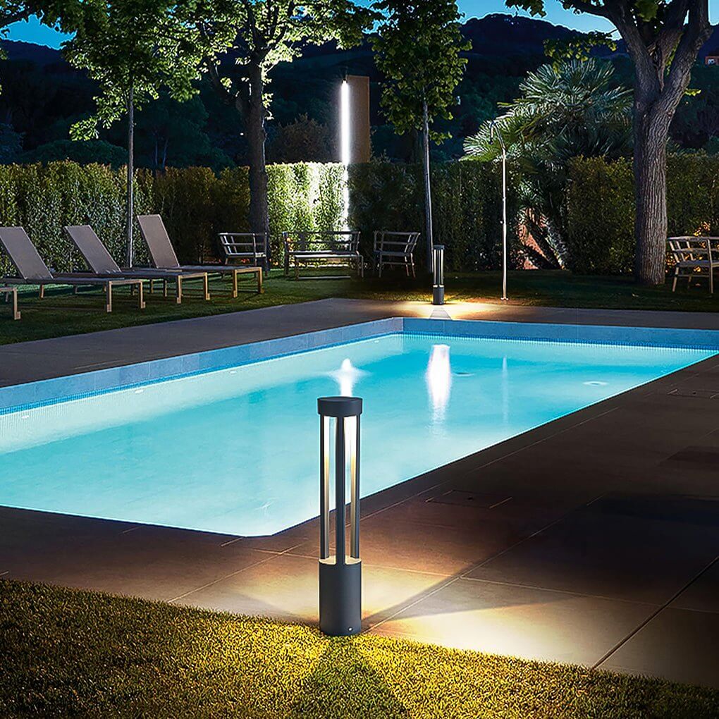 COB 30 W LED Bollard Light Modern Open Fixture Landscape Lighting