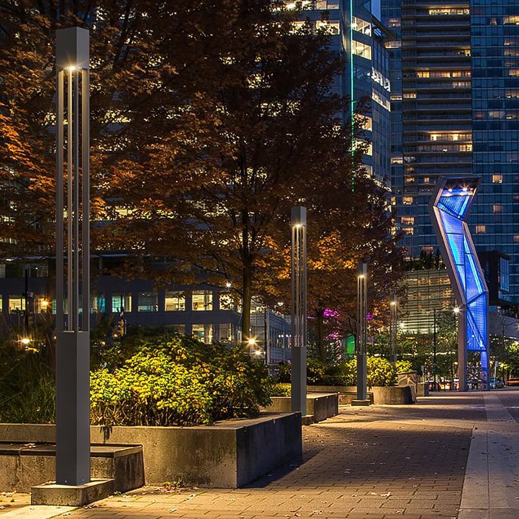 COB 30 W LED Bollard Light Modern Open Fixture Landscape Lighting