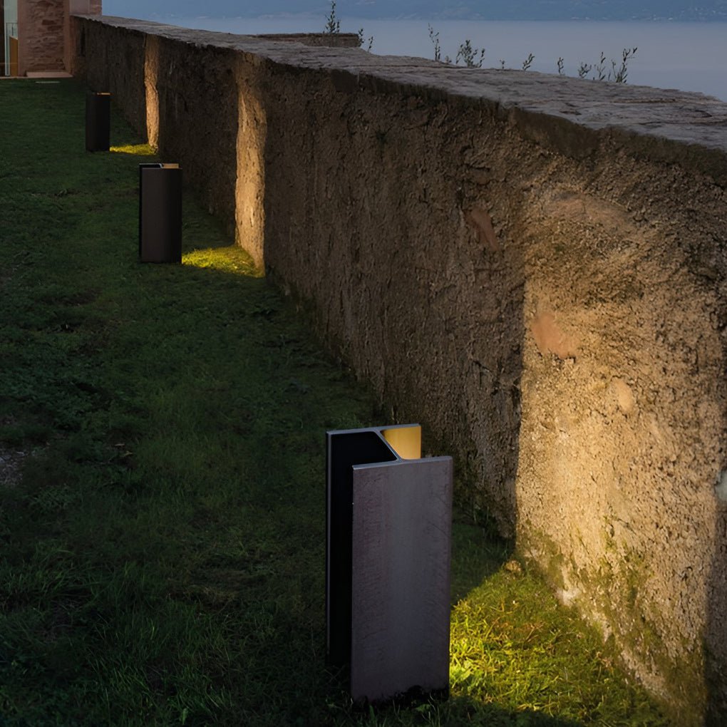 Stainless Steel LED Outdoor Post Light with H-Shape Design