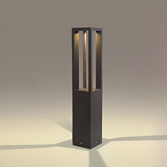 Black Aluminum Garden LED 7W 4-Beam Landscape Bollard Lights