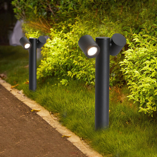 Flexi Glow Dual Head Rotatable Outdoor Lawn Light for Modern Landscapes