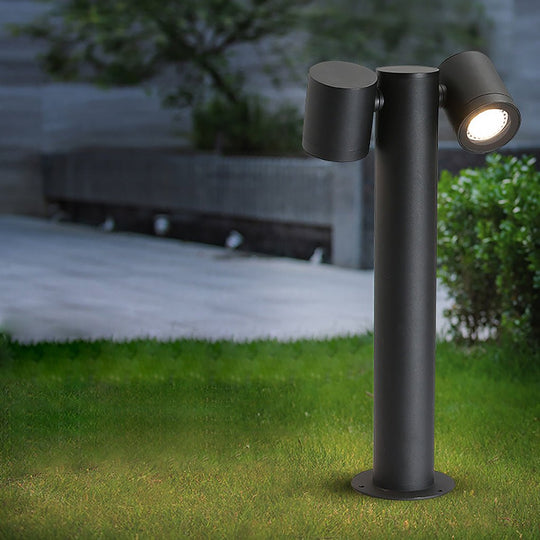 Flexi Glow Dual Head Rotatable Outdoor Lawn Light for Modern Landscapes