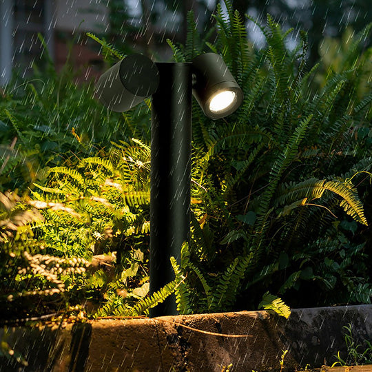 Flexi Glow Dual Head Rotatable Outdoor Lawn Light for Modern Landscapes