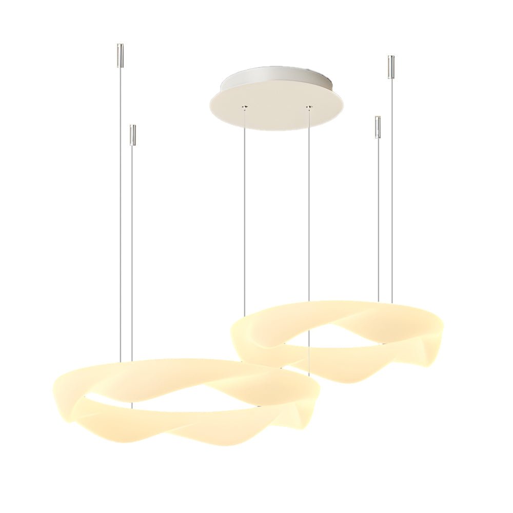Modern Wavy Ring LED Chandelier – 2/3/4/5 Rings