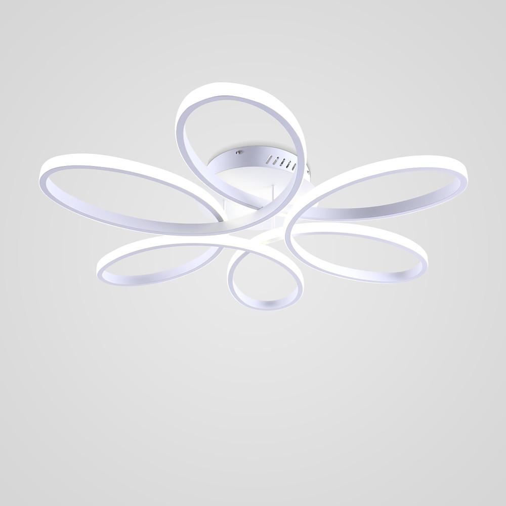 Flower Petal Dimmable LED Modern Ceiling Light Flush Mount Lighting