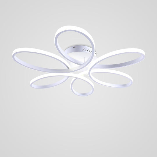 Flower Petal Dimmable LED Modern Ceiling Light Flush Mount Lighting