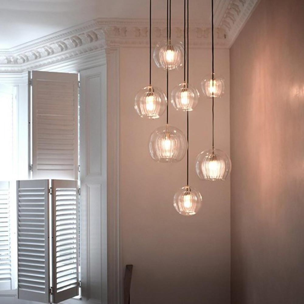 Unique Glass Globe LED Modern Pendant Light