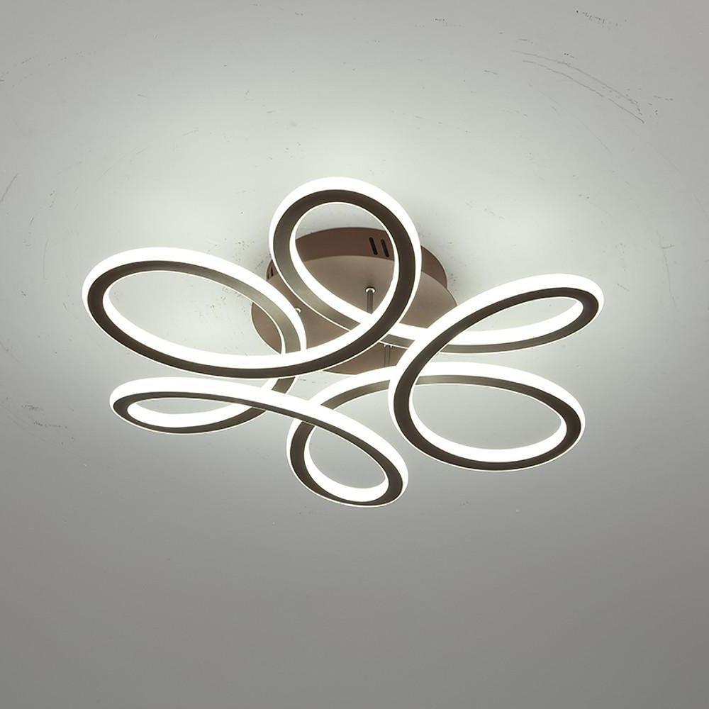 Swirl Flower Shaped Dimmable LED Flush Mount Ceiling Light