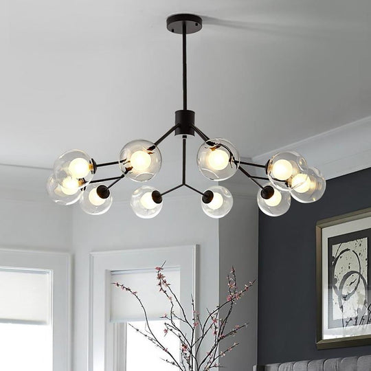 Geometric LED Nordic Glass Sputnik Chandelier Pendant Light