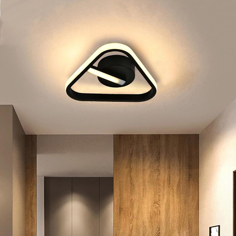 Rounded Triangle Modern LED Flush Mount Ceiling Light