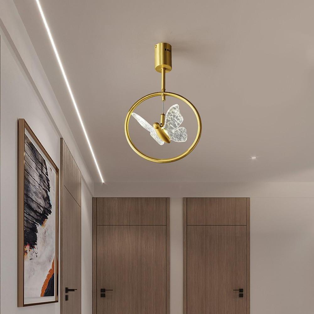 Butterfly Ring LED Nordic Semi-Flush Mount Ceiling Light