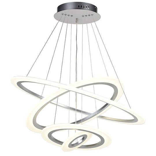 Adjustable 4 Rings LED Modern Chandelier Pendant Lighting