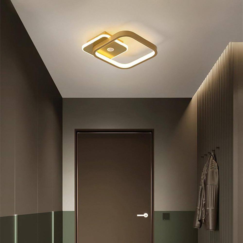 2 Overlapping Triangles LED Flush Mount Ceiling Light