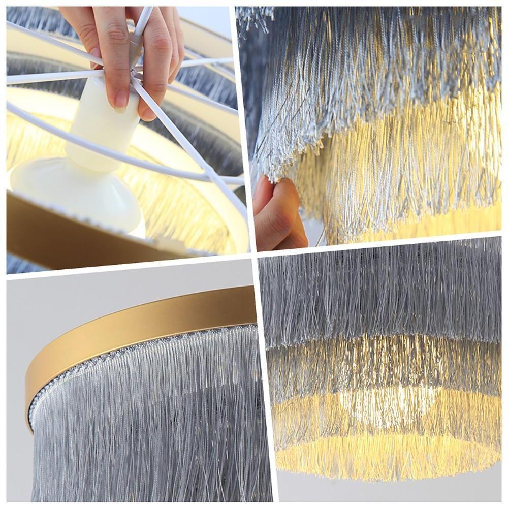Gradated Drum Shade LED Contemporary Chandelier