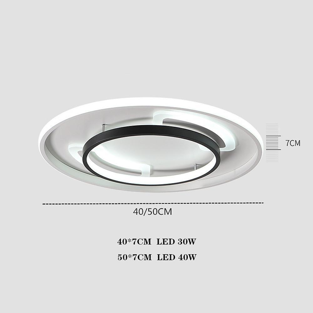 Circle Modern LED Flush Mount Ceiling Light – Bedroom and Living Room Fixture