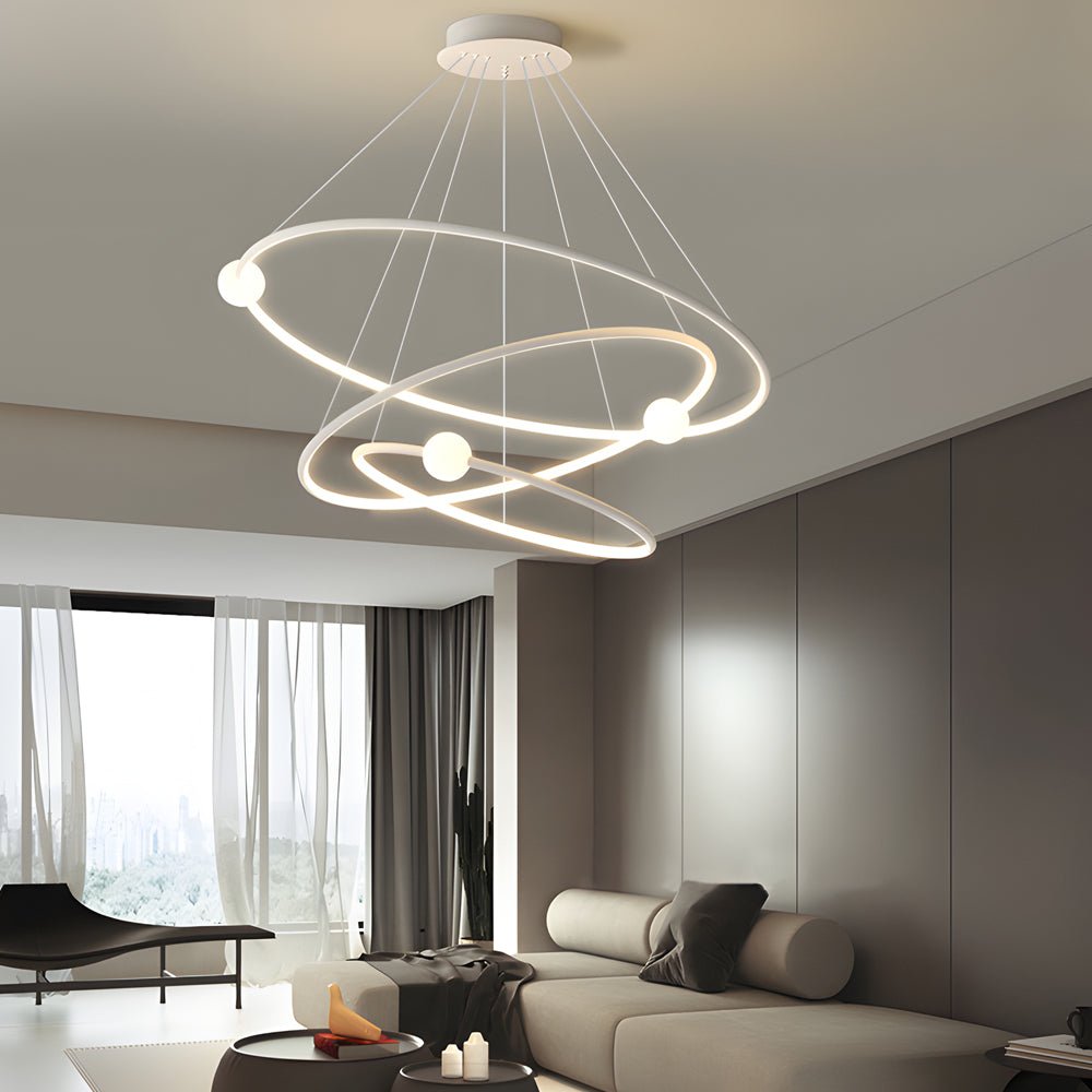 Circular LED Rings Pendant Chandelier