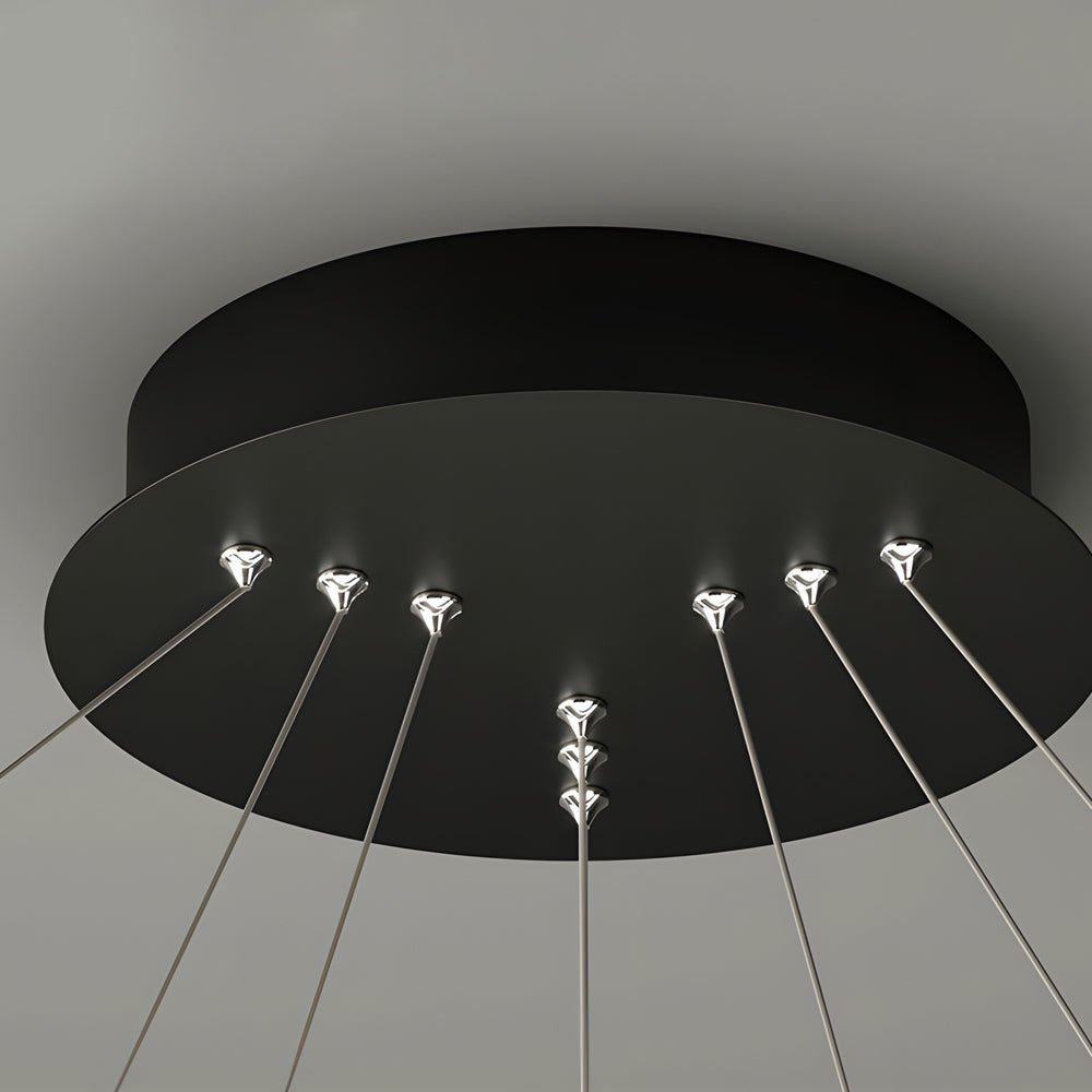 Circular LED Rings Pendant Chandelier
