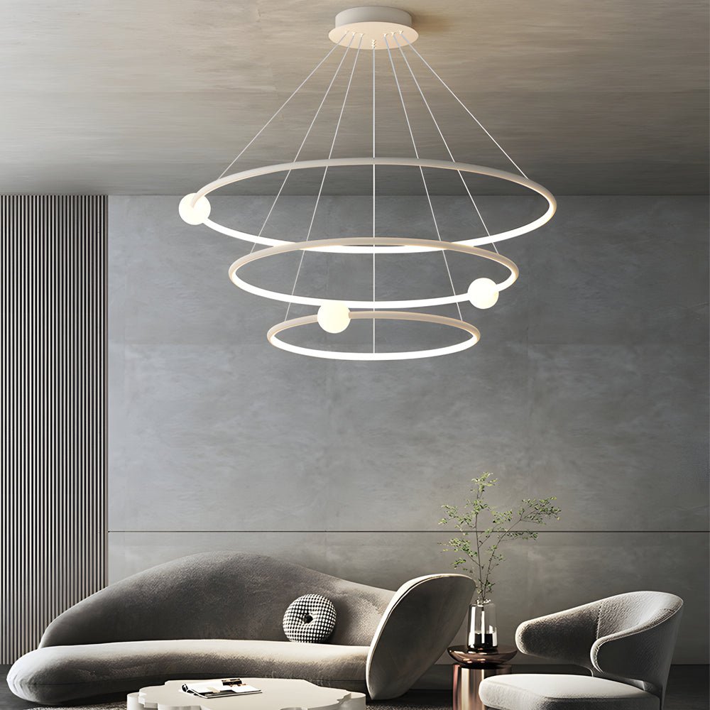 Circular LED Rings Pendant Chandelier