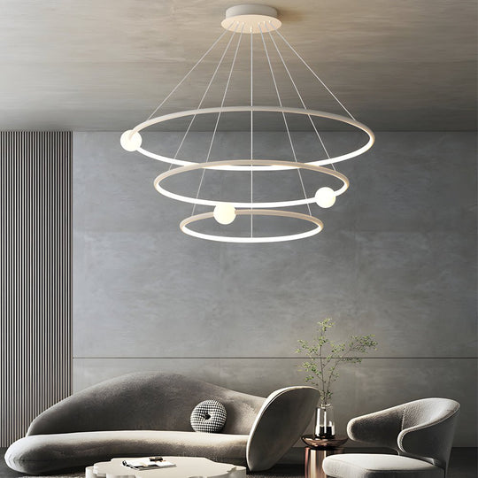 Circular LED Rings Pendant Chandelier