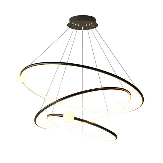 Circular LED Rings Pendant Chandelier