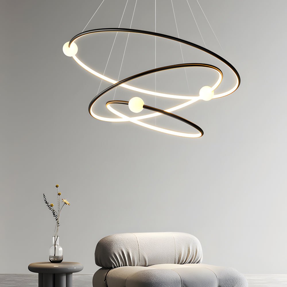 Circular LED Rings Pendant Chandelier