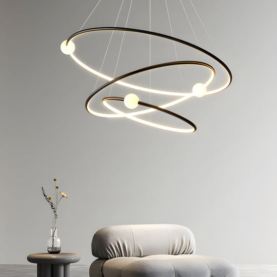 Circular LED Rings Pendant Chandelier