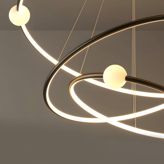 Circular LED Rings Pendant Chandelier