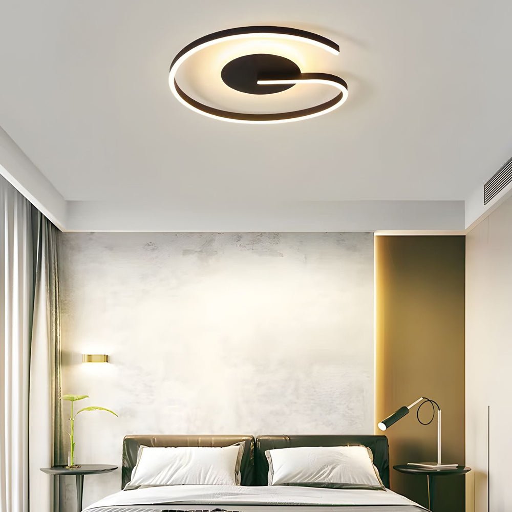 Modern Open Ring LED Circle Flush Mount Ceiling Light