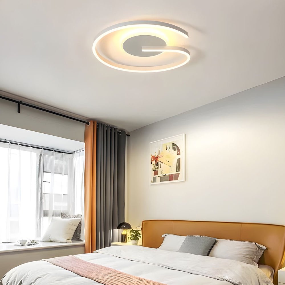 Modern Open Ring LED Circle Flush Mount Ceiling Light