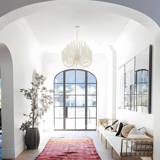 Whitewashed Wood Tilda – Scandinavian Chandelier Large Hanging Ceiling Light