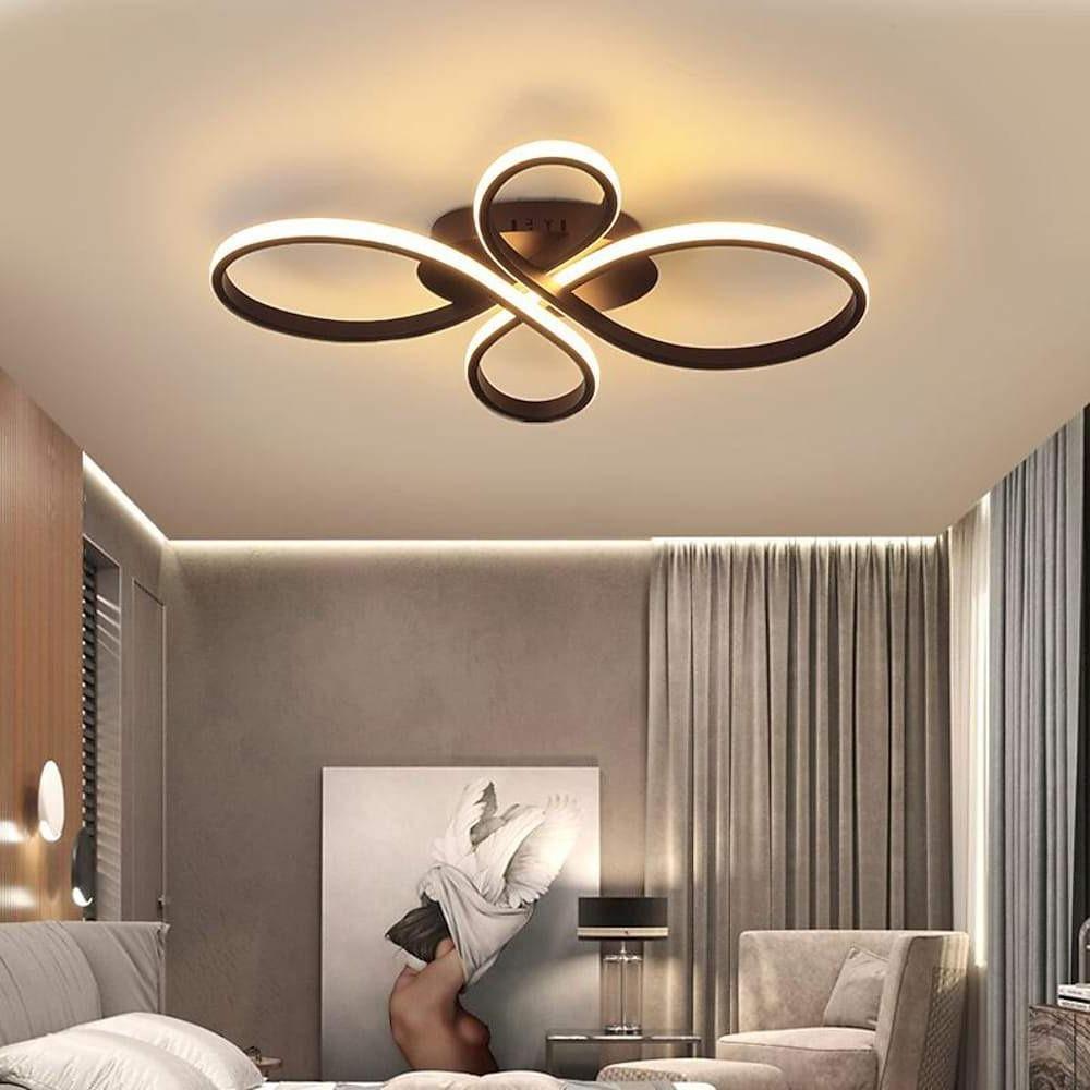 Intertwined Flower Shaped LED Modern Ceiling Light – Flush Mount