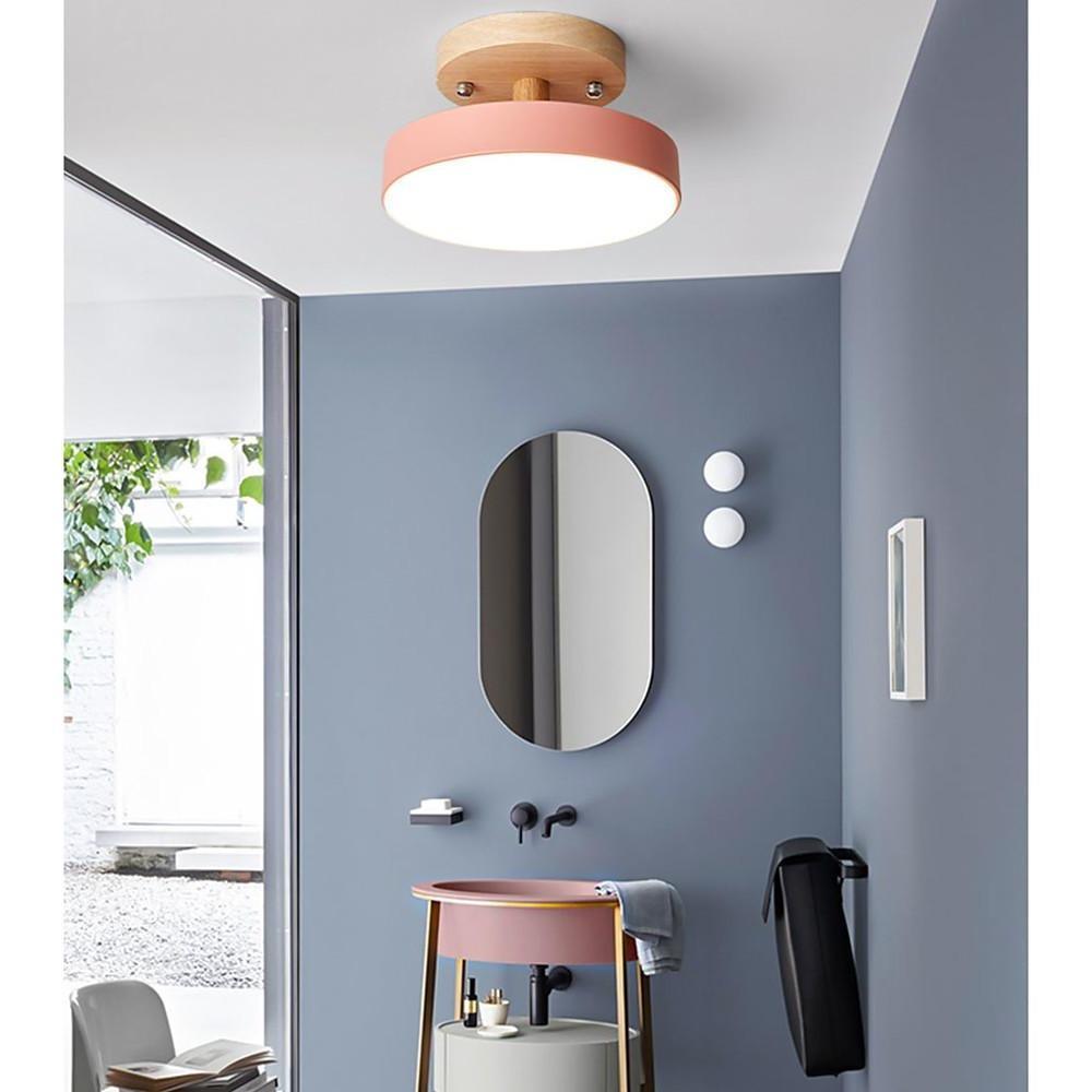 Round Minimalist Drum LED Flush Mount Ceiling Light
